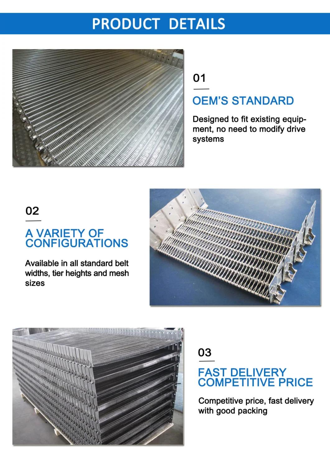 Long Lasting Heavy Duty Self-Stacking Spiral Belts for Food Processing Freezer