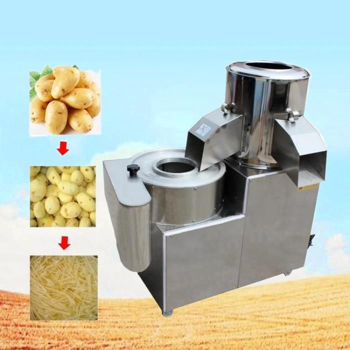 Fresh Potato Peeling Slicing Machine for restaurant