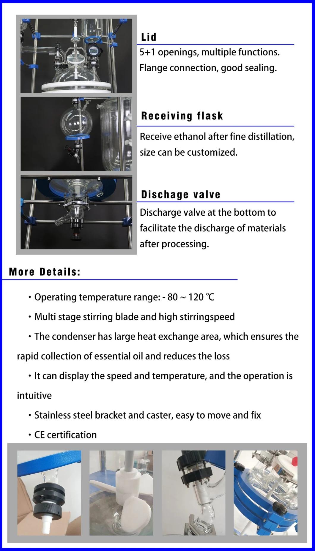 Economical Choice Jacketed Decarboxylation Glass Reactor