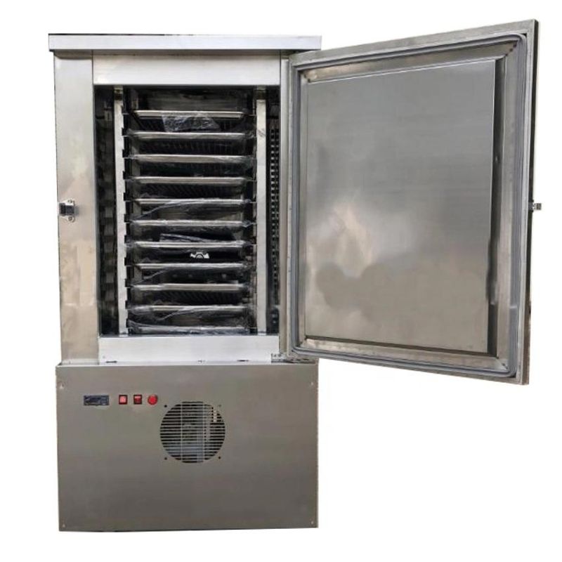 Marble Top Commercial Kitchen Double Door Refrigerator with Workbench