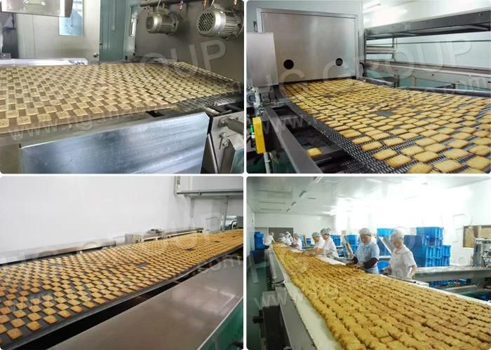 Autoatmic Bakery Equipment Soft Hard Soda Rice Cracker Cake Biscuit Cookie Sandwiching Production Line Making Baking Oven Bakery Snack Food Machine