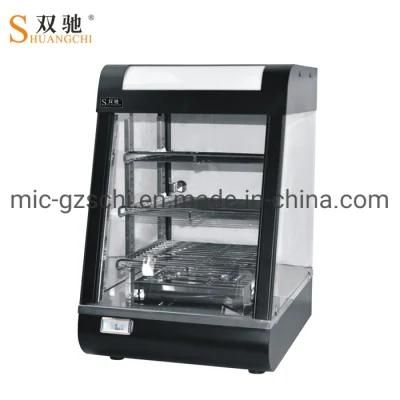 Black 3 Layers Warming Showcase Food Display Food Warming Machine