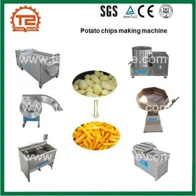 Commercial Frozen Fried Purple Sweet Potato Chips Processing Line