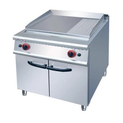 Free Standing Electric Griddle with Cabinet for Commercial Kitchen