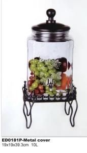 Glass Beverage Dispenser Glass Juice Jar