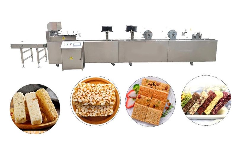 Automatic Wheat Puffing Snack Bar Production Line Breakfast Cereal Bar Snack Process Machine