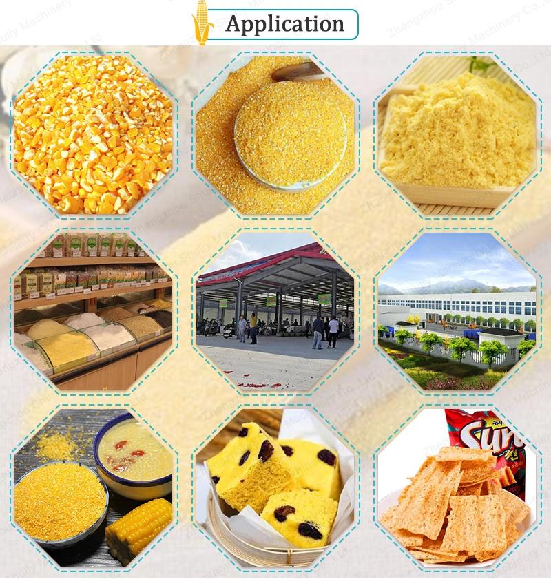 Corn Peeling and Grinding Machine Maize Corn Flour Grinder Machines