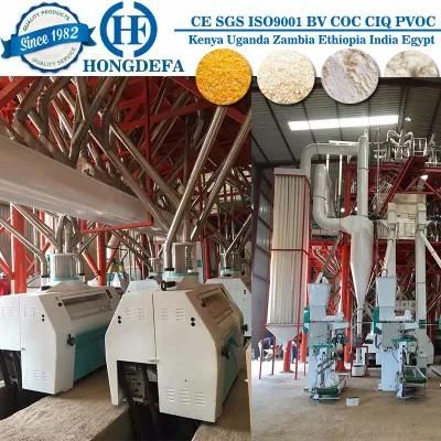 100t Per 24h Maize Milling Machine for Zambia Kenya