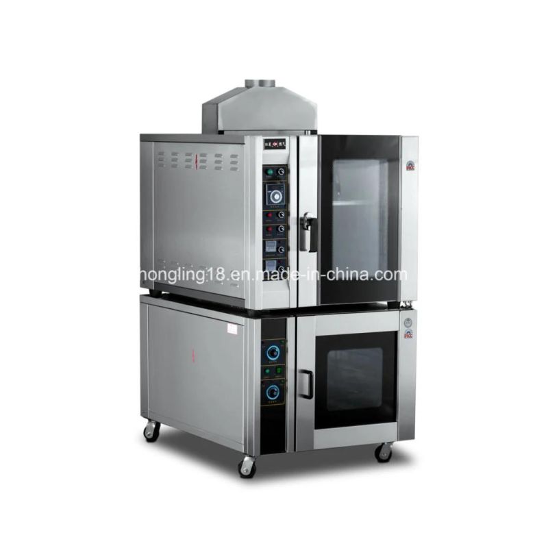 5-Tray Gas Convection Baking Oven with Steam Function