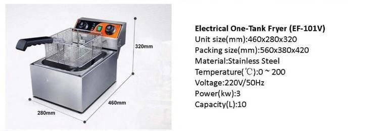 Ce Approved Hot Sale Commercial Electric Deep Fryer