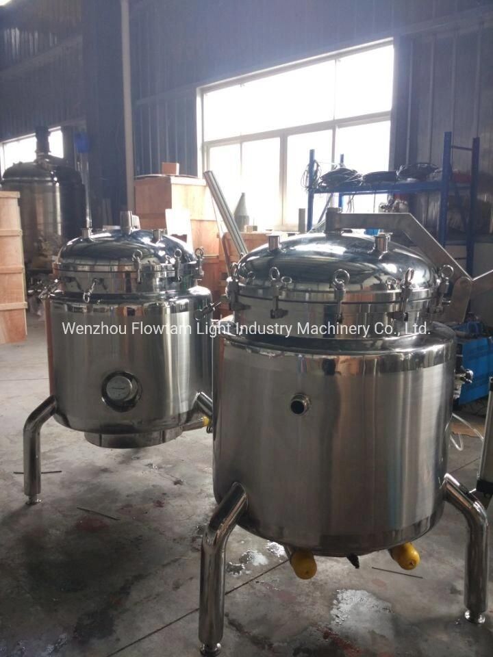 Pneumatic Open Stainless Steel Jacket Cooking Pot