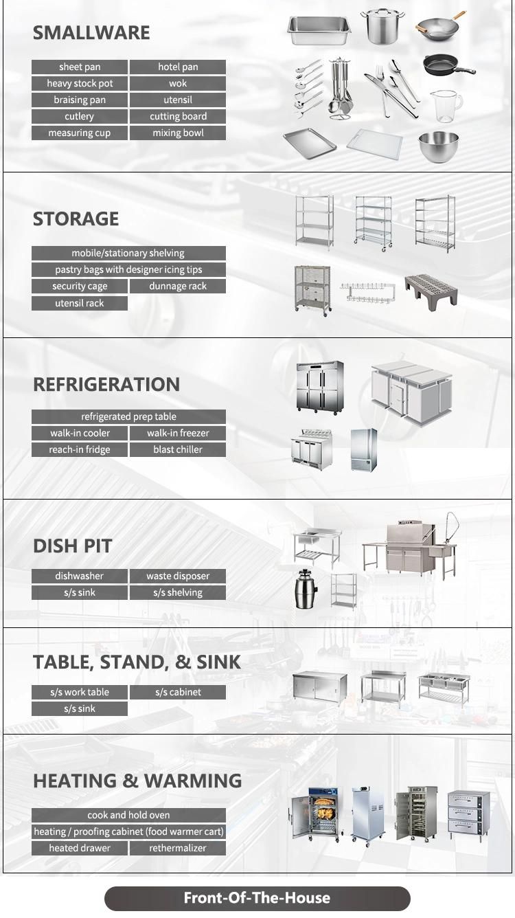 OEM/ODM Stainless Steel Catering Equipment Buffet Equipment List New Design Cafeteria Equipment for Buffet