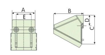 Elevator Bucket for Rice Mill Machinery Agriculture Processing Machine Parts