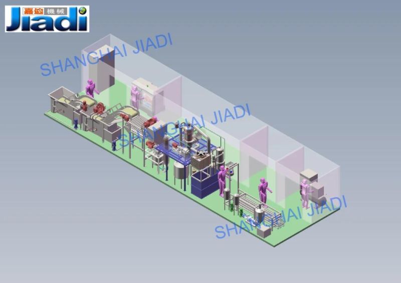 Automatic Tomato/Pineapple/Mango/Carrot/Apple/Blueberry/Jam/Paste/Sauce/Ketchup Processing Production Concentrated Line Sauce Processing Line