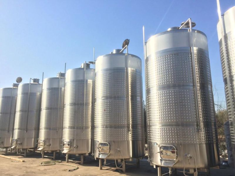 Wine Fermenter Fruit Wine Jacketed Fermentation Tank with Insulation