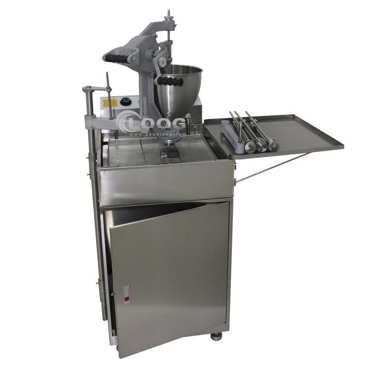 China Professional Donut Supplier Commercial Industrial Mini Doughnut Maker Stainless Steel Donut Making Machine Manual Type Mini Donut Machine for Sale