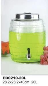 Glass Beverage Dispenser Glass Juice Jar