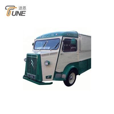 Electric Food Truck Trailer Mobile Kitchen Food Truck for Sale Europe