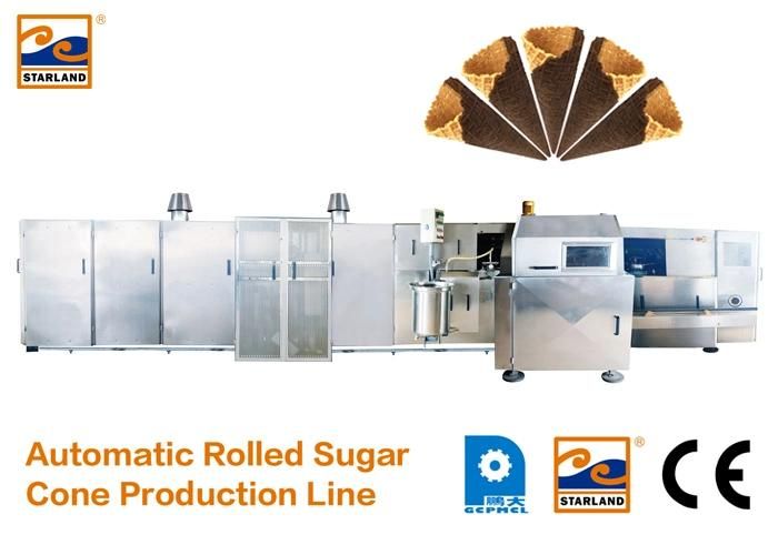 Cbiii-61A*/Cbiii-61X2a* Full Automatic Machine Forwaffle Sugar Rolled Cone Baking Production Line