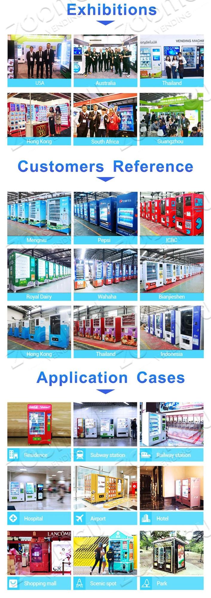 Zoomgu Vending Machine with CE and ISO9001 Certificate