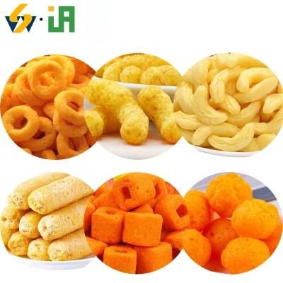 Corn Balls Machine Extruder Corn Puffs Snack Processing Line Factory