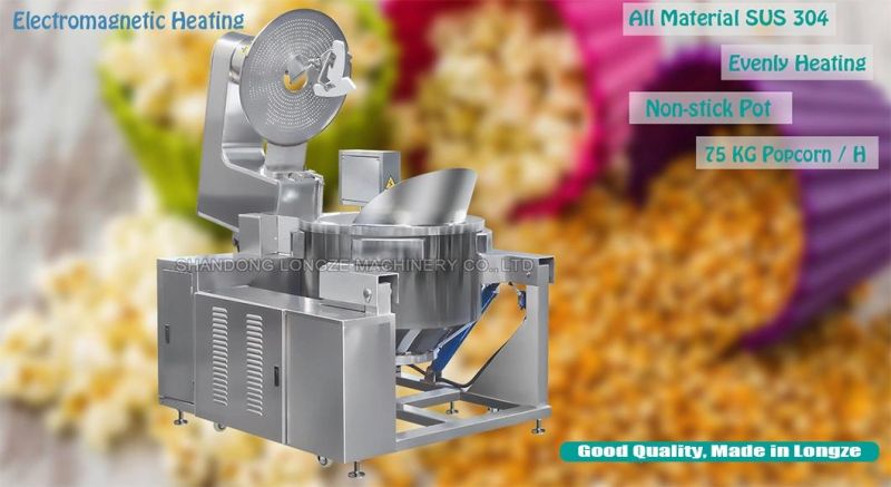 High Capacity Industrial Automatic Caramel Popcorn Processing Line Popcorn Machine Cheap Price