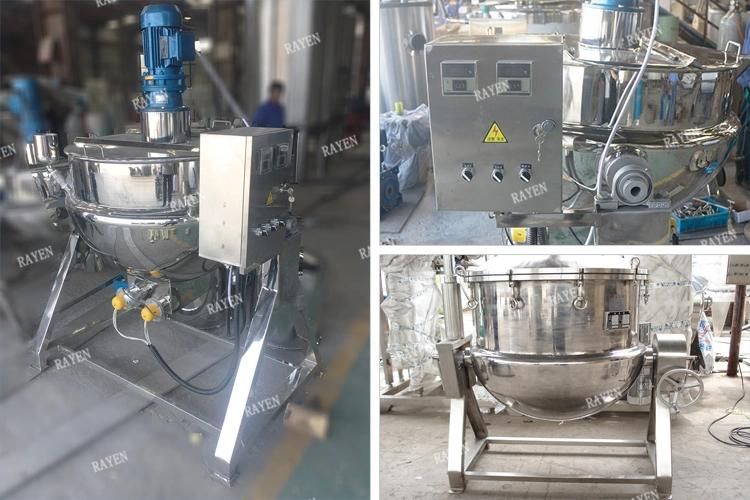 Food Grade Stainless Steel Jacketed Kettle Mixer Sauce Kettle