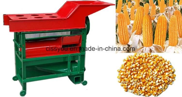 Electric Corn Maize Seed Busking Shelling Threshing Machine