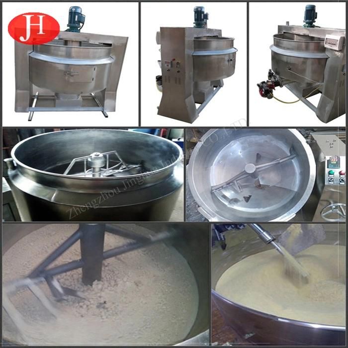 Electric Stainless Steel Garri Fryer Cassava Starch Production Line