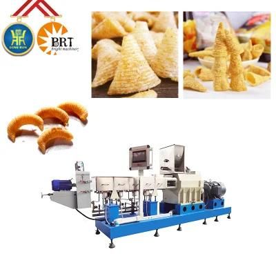 Cheap Price Frying Crispy Corn Bugles Pellets Fried Chips Snacks Food Production Line ...