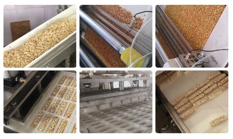 Automatic Cereal Bar Making Machine Protein Chocolate Bars Production Line