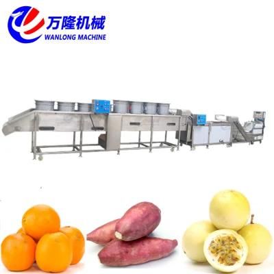 Industrial Large Volume Vegetable Cutting Washing Drying Processing Production Line