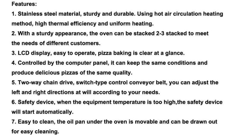 Commercial Crawler Pizza Ovens Factory Supplies Pizza Ovens 18-Inch 3D Hot Air Circulation Oven Ovens