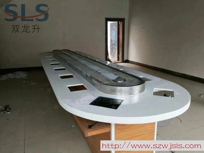 Self-Service Rotary Hotpot Table Double-Track Rotating Conveyor