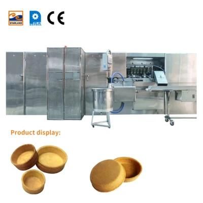 89 Pieces 14 Meters Long Baking Pan Automatic Large Industrial Tart Shell Production Line