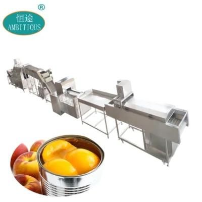 Fresh Fruit Production Canned Yellow Peach Machine Processing Line