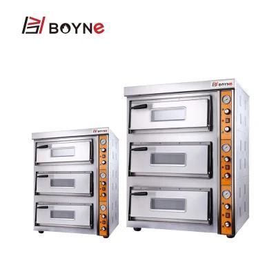 Hotel Kitchen Machine Electrionic 3 Deck Pizza Oven