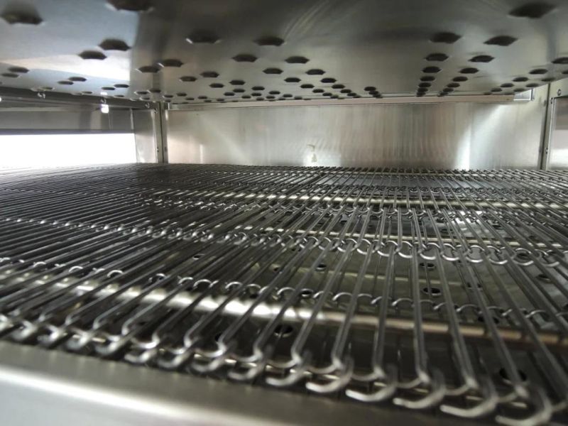 Bakery Equipment 32 Inches Gas Hot Air Conveyor Pizza Oven