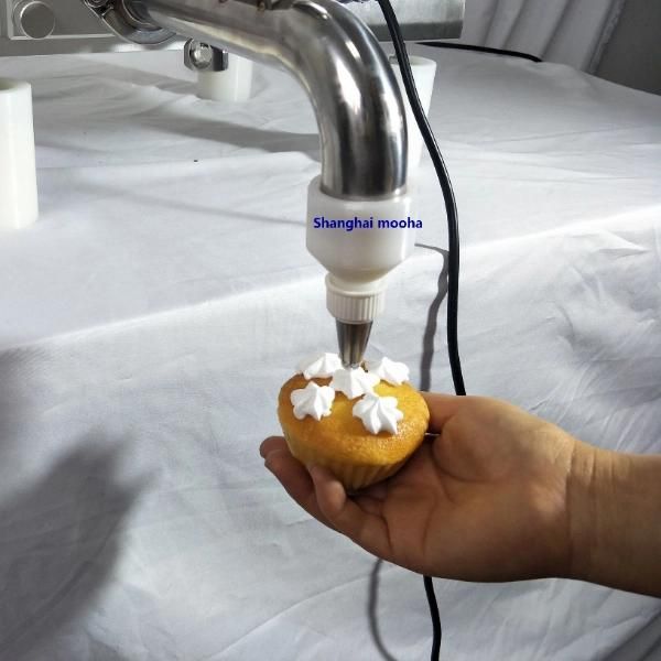 Automatic Cup Cake Bread Cream Filling Machine Fruit Jam Bun Puff Peanut Butter Injector Donut Jelly Bakery Machines Toast Roller Paste Filler