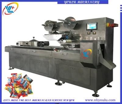 Automatic Candy Pillow Wrapping Machine Automatic Servo Drive Candy Flow Wrapping Machine