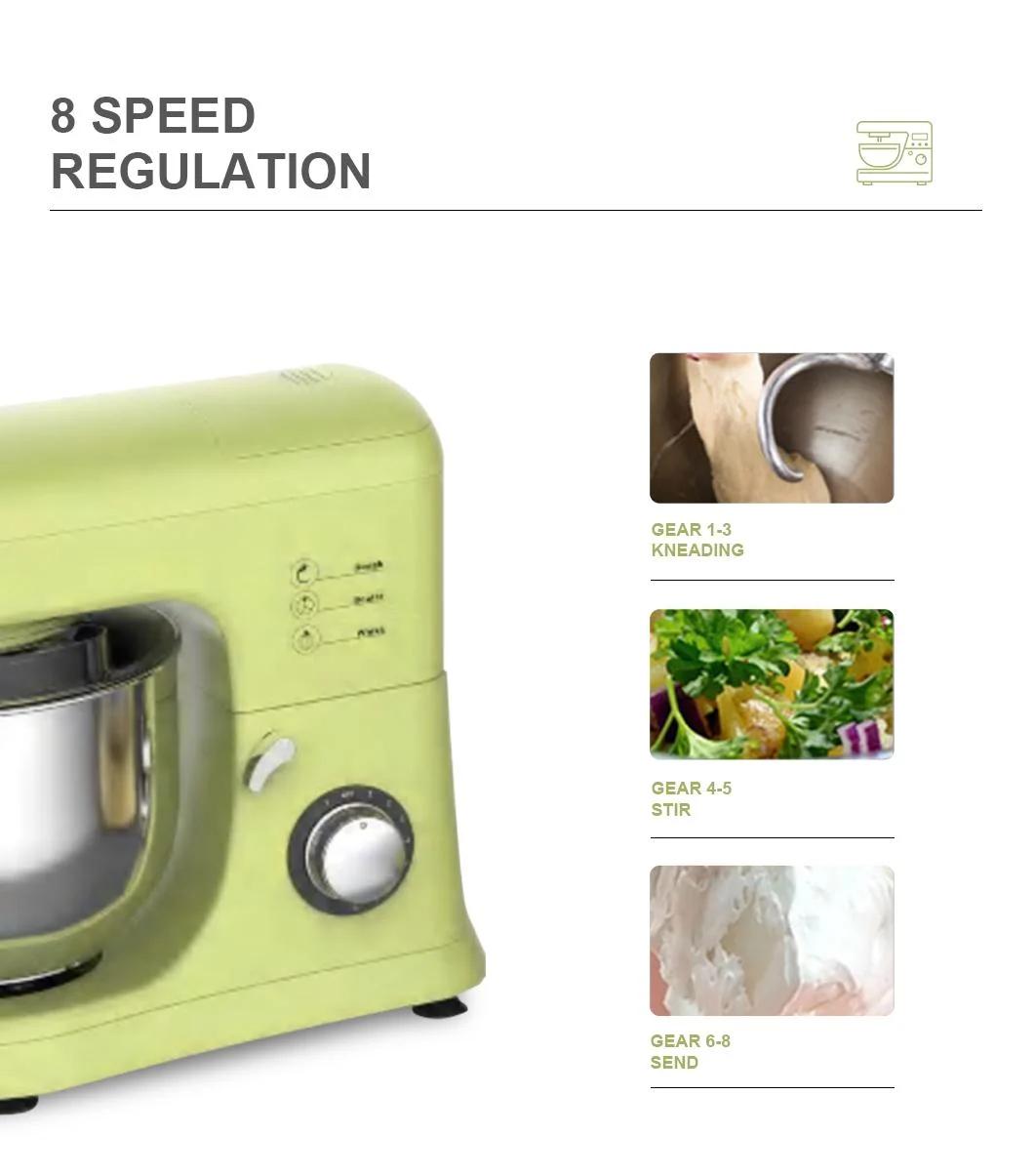 Easy to Operate Personalized Design 3 in 1 Stand Mixer Variable 8 Speed with Pulse Multi Function Stand Mixer Dough Maker