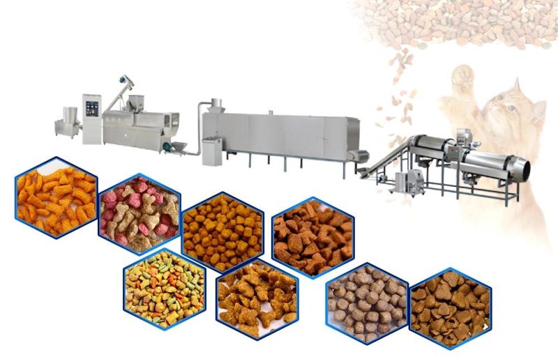 Automatic Machinery Pet Animal Food Fish Feed Pellet Making Extruder