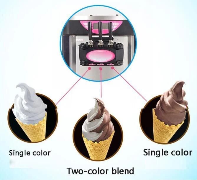 Factory Sale 3 Flavor Factory Price Mini Soft Ice Cream Marking Machine