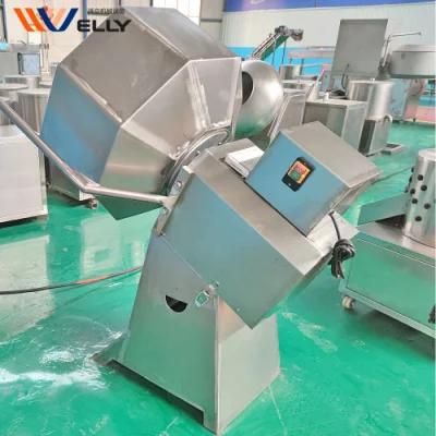 Octagonal Puffed Snack Peanut Flavoring Coating Potato Crisps Seasoning Machine