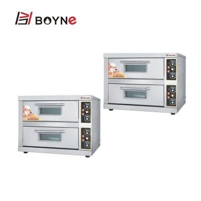 Commerial Stainless Steel Bakery Shop Double Deck Electric Bread Oven