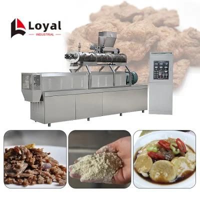 Textured Soya Protein Processing Line Soy Chunks Nuggets Making Machine