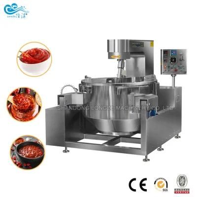 Large Capacity Automatic Industrial Tilting Gas Electric Sauce Cooking Mixer Machine