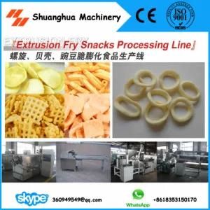 Crispy Chips Snacks Making Machine, Prawn Cracker Making Machine, Onion Ring Making ...