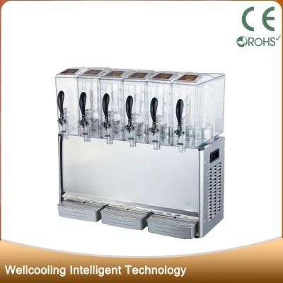 6 Tanks Cold &amp; Heat Refrigerated Fruit Juicer Machine