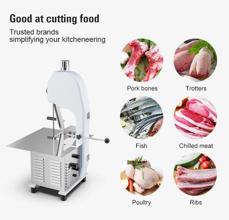 Industrial Frozen Fish Automatic Bone Cutting Machine Meat Bone Saw and Frozen Beef Cow Salmon Cutting Machinery